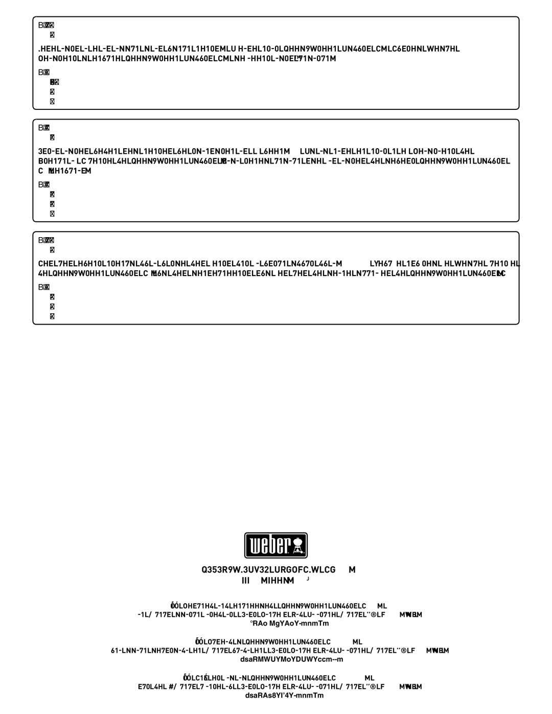 Summit 56575 manual WEBER-STEPHEN Products CO 