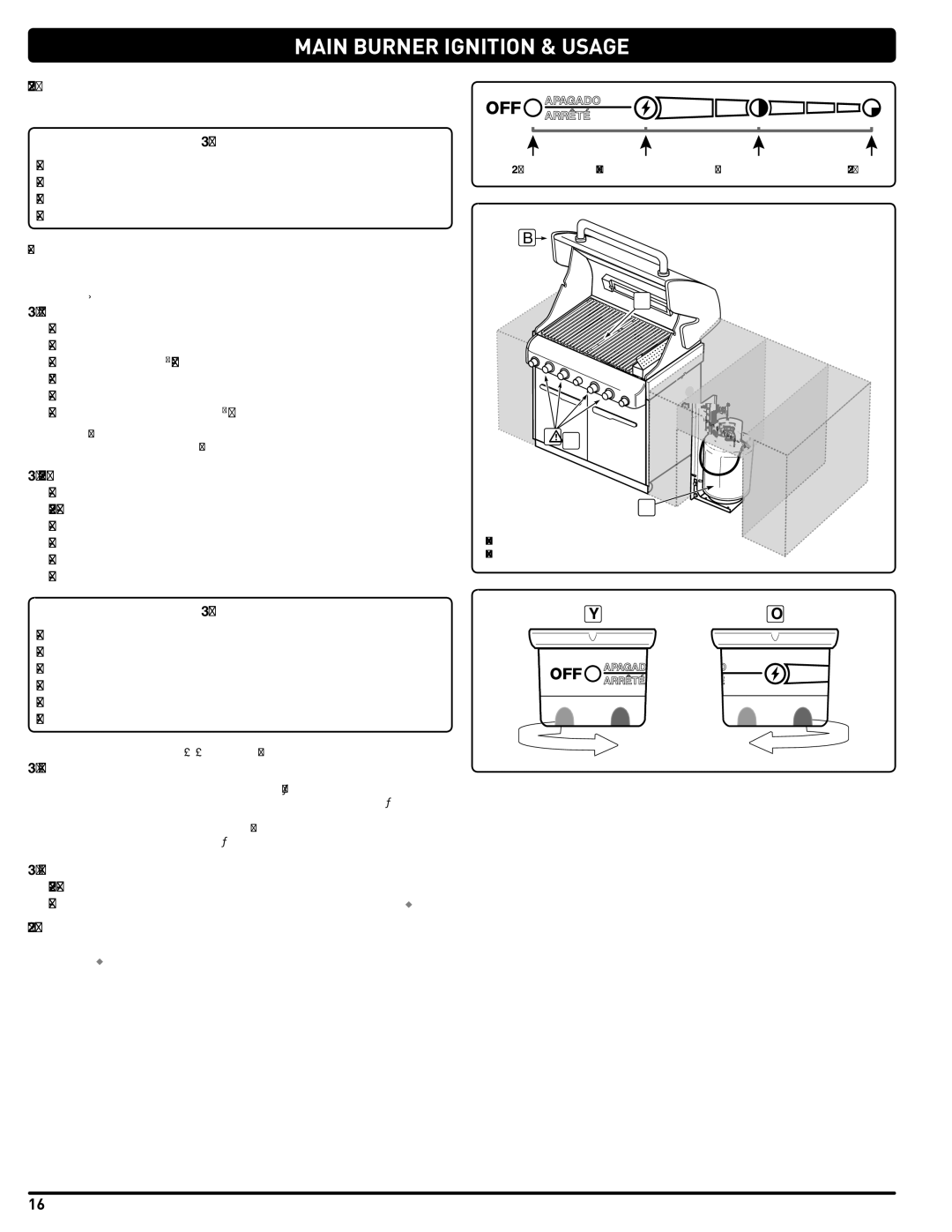 Summit 56575 manual Main Burner Ignition & Usage, To Extinguish, Main Burner Snap Ignition 