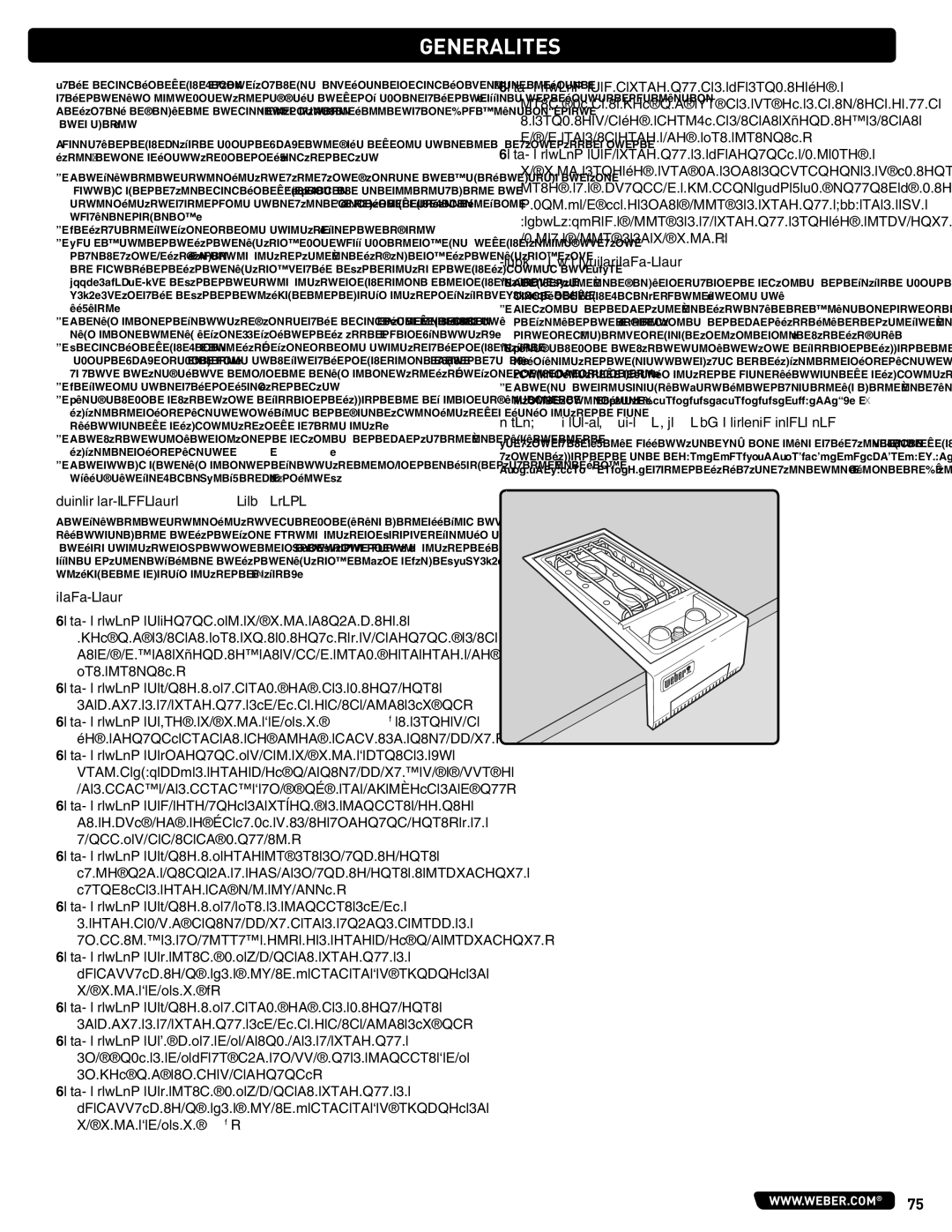 Summit 56575 manual Generalites, Pour UNE Installation AU Canada, Utilisation, Stockage ET/OU Inutilisation 