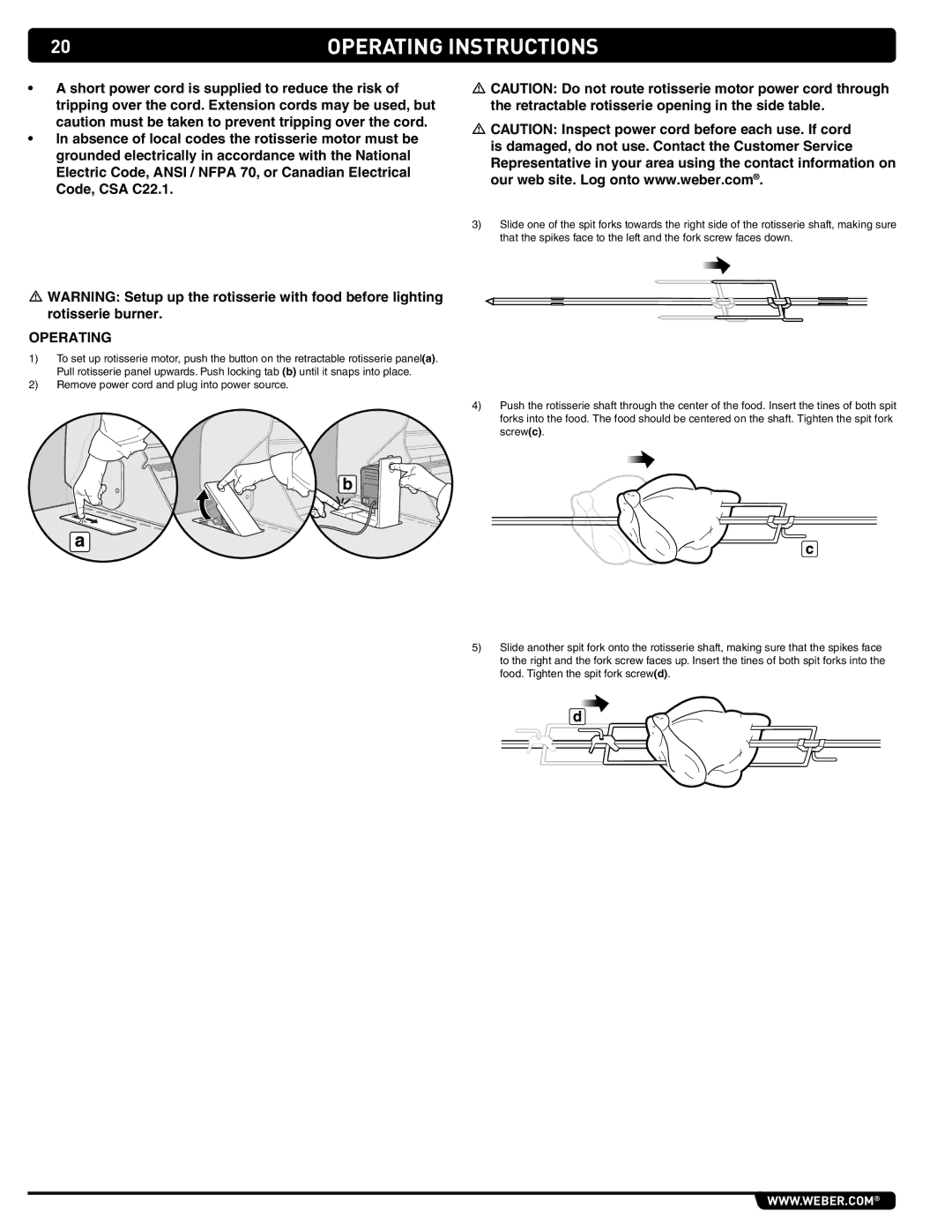 Summit 89208 manual Operating 