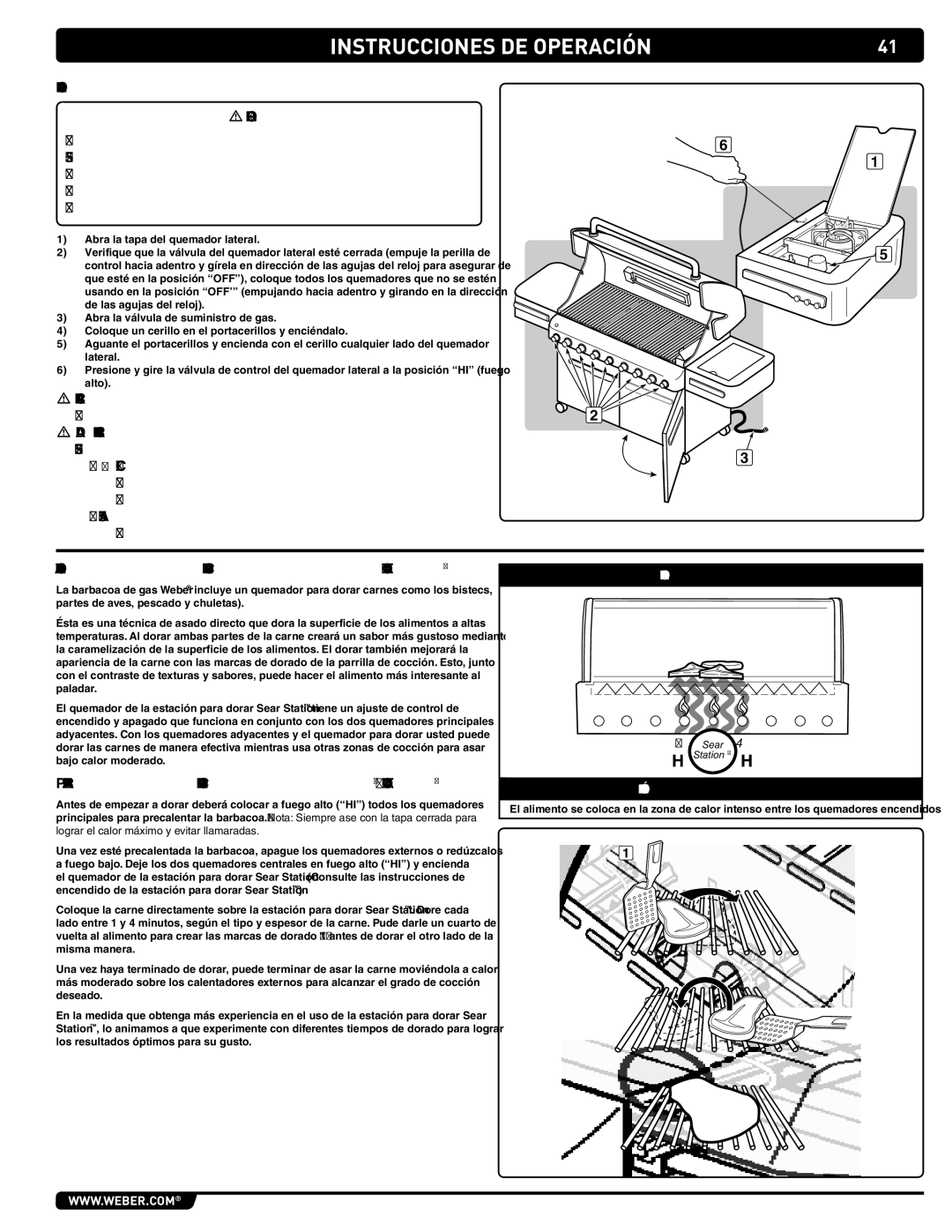 Summit 89208 manual Para usar la estación para dorar Sear Station 