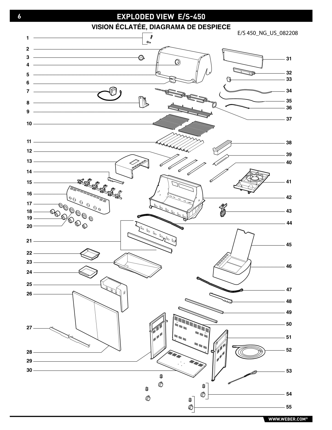 Summit E/S-420/450 manual 6EXPLODED View E/S-450 