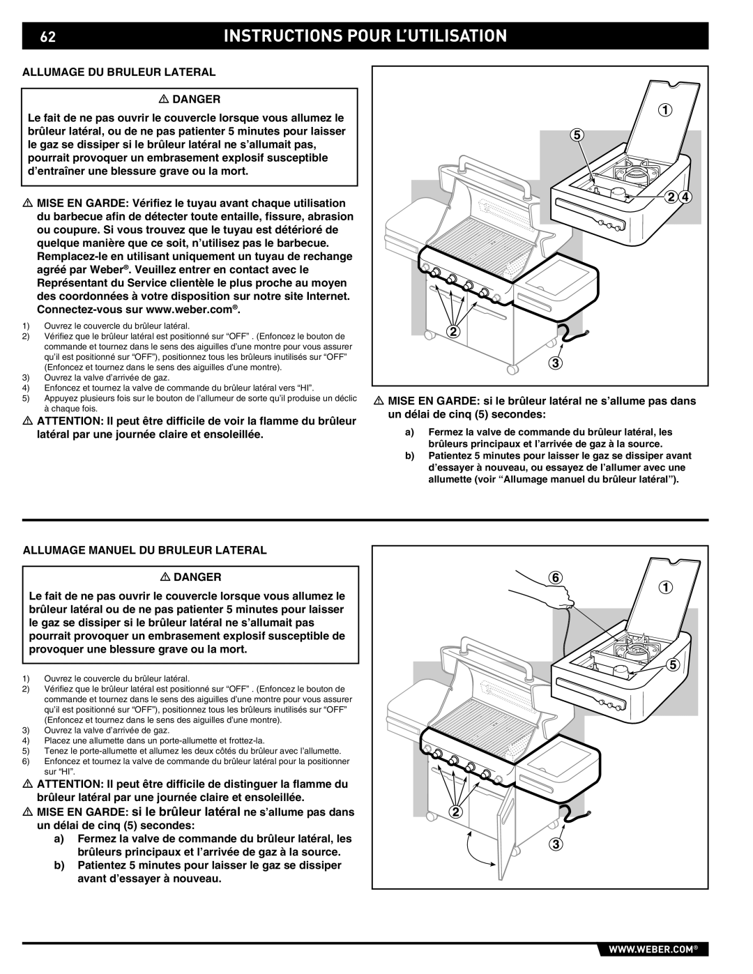 Summit E/S-420/450 manual Allumage DU Bruleur Lateral, Allumage Manuel DU Bruleur Lateral 