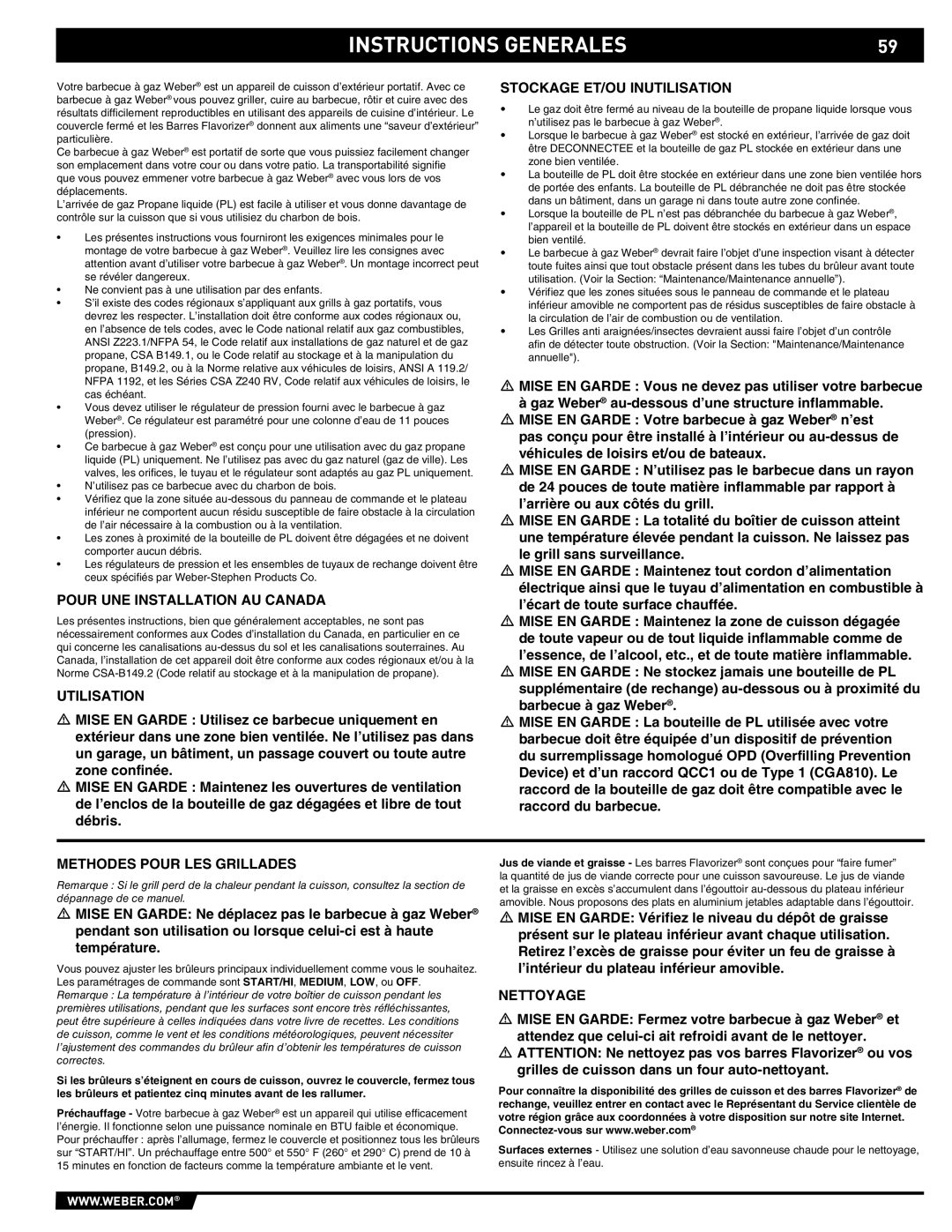 Summit E/S-620/650 manual Instructions Generales 