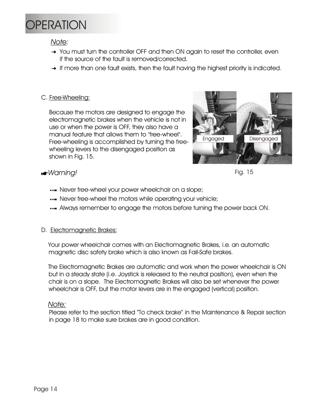 Summit HP-1L, HP-1S user manual ZWarning 