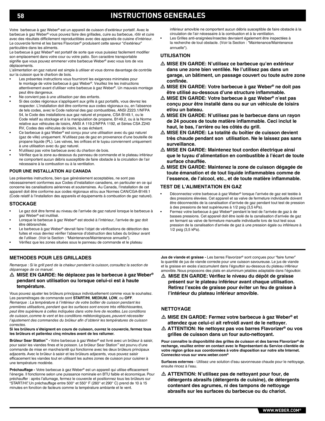 Summit S-470 manual Instructions Generales 