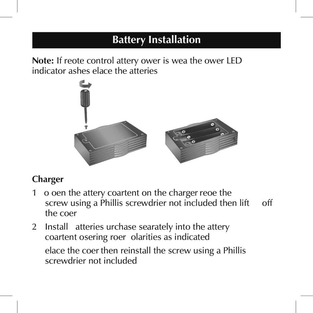 Sumo SL001 manual Charger 