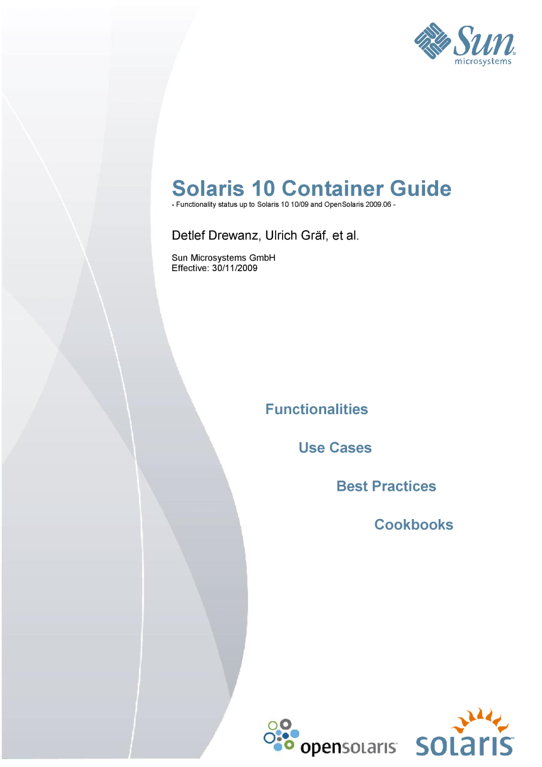 Sun Microsystems manual Solaris 10 Container Guide 