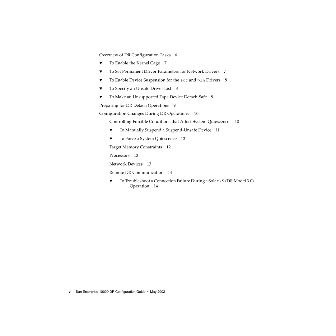 Sun Microsystems manual Sun Enterprise 10000 DR Configuration Guide May 