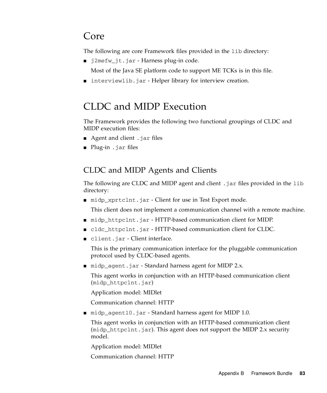 Sun Microsystems 1.2 manual Core, Cldc and Midp Execution, Cldc and Midp Agents and Clients 