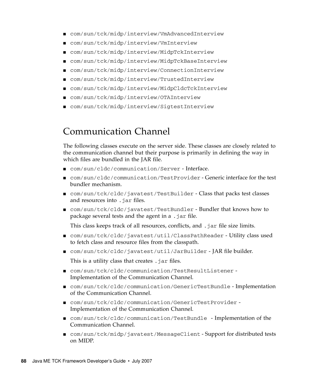 Sun Microsystems 1.2 manual Communication Channel 