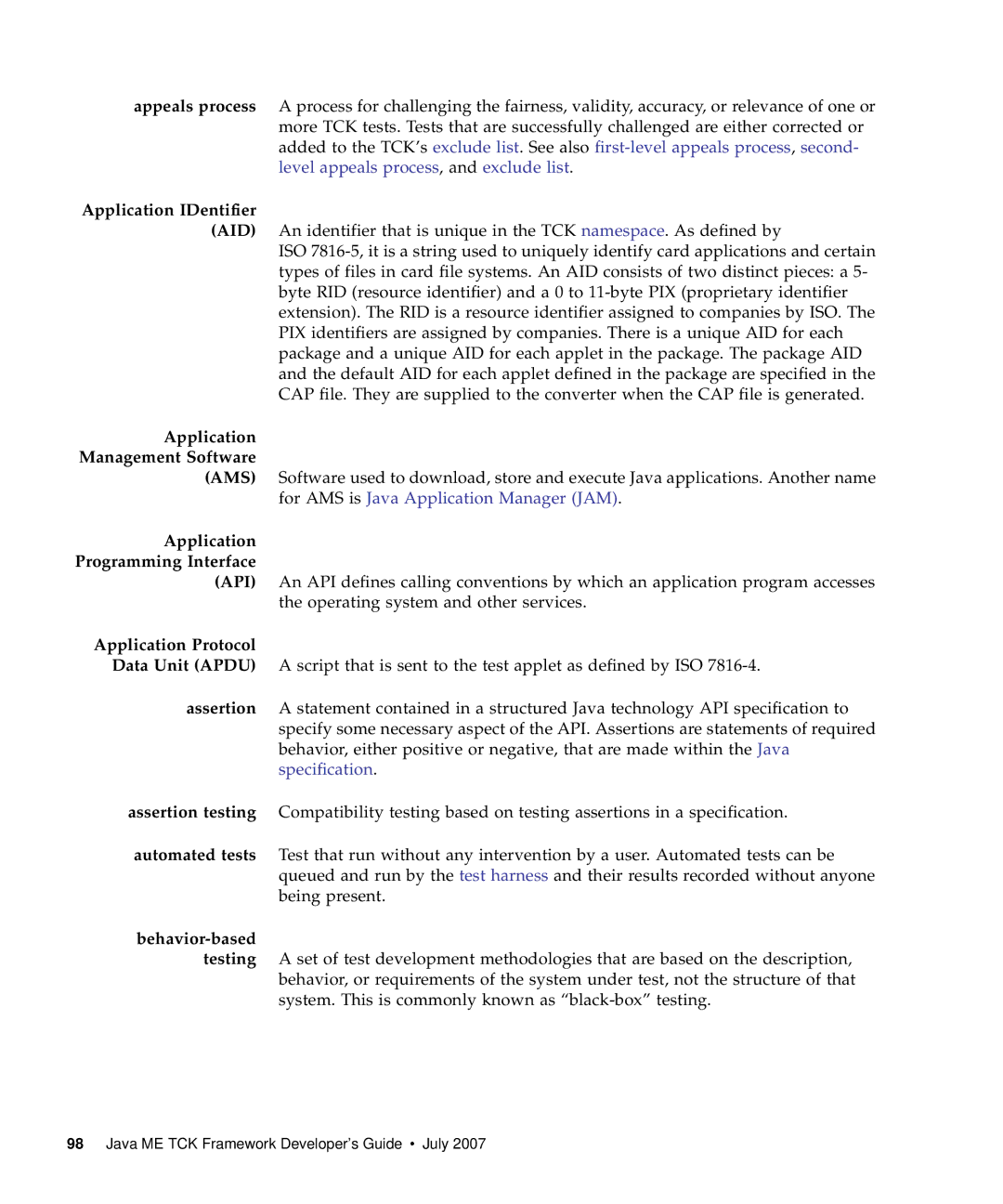 Sun Microsystems 1.2 manual Application IDentifier 