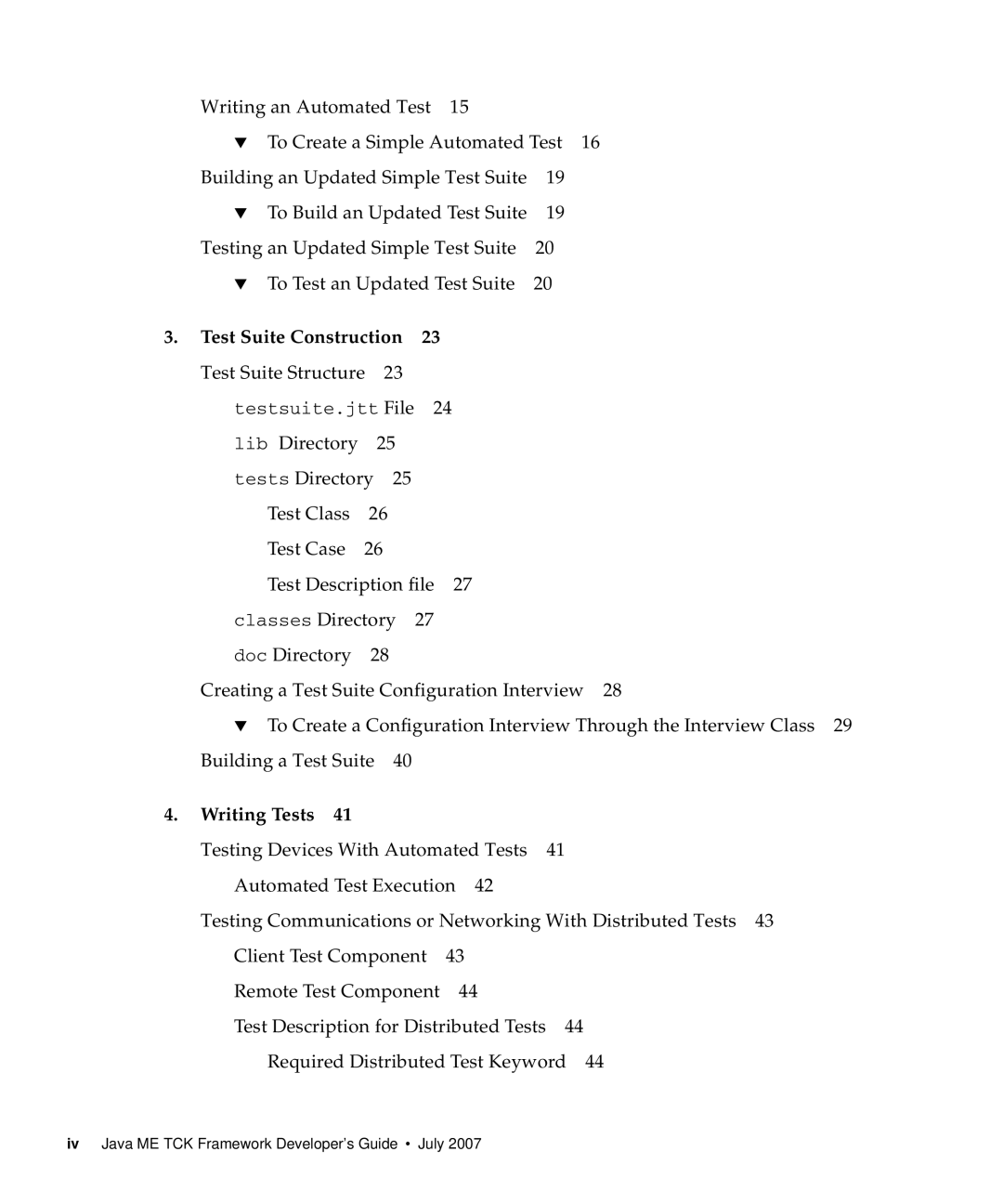 Sun Microsystems 1.2 manual Test Suite Construction, Writing Tests 