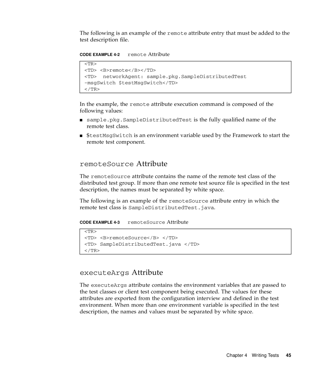 Sun Microsystems 1.2 manual RemoteSource Attribute 