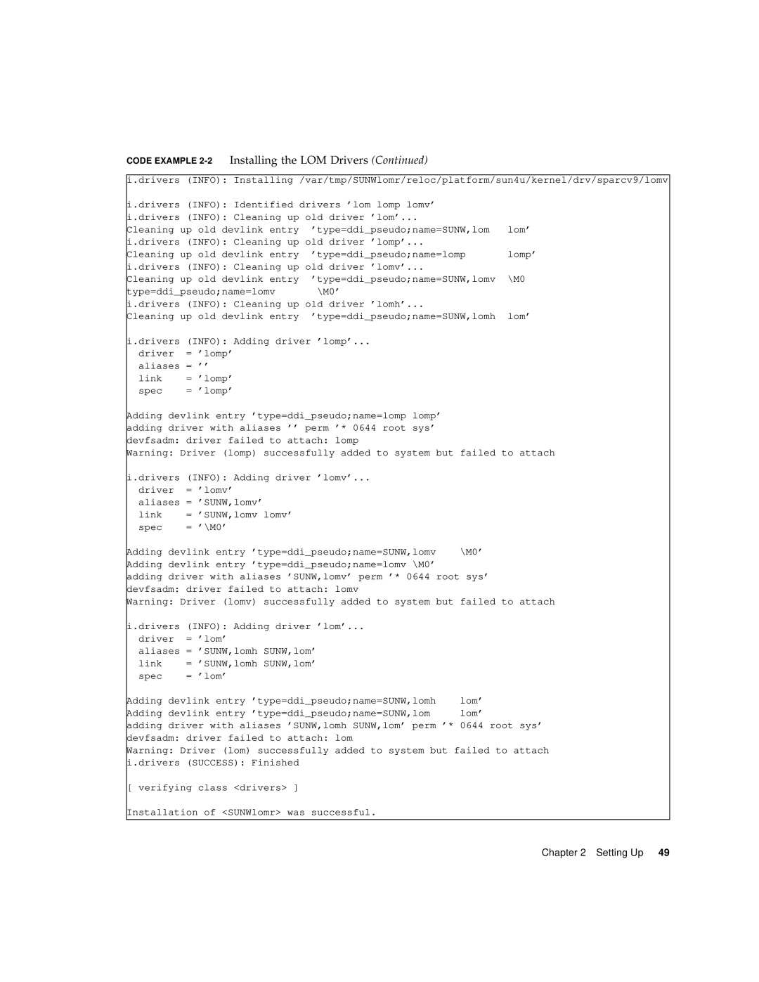 Sun Microsystems 1290 manual ’type=ddipseudoname=lomp 