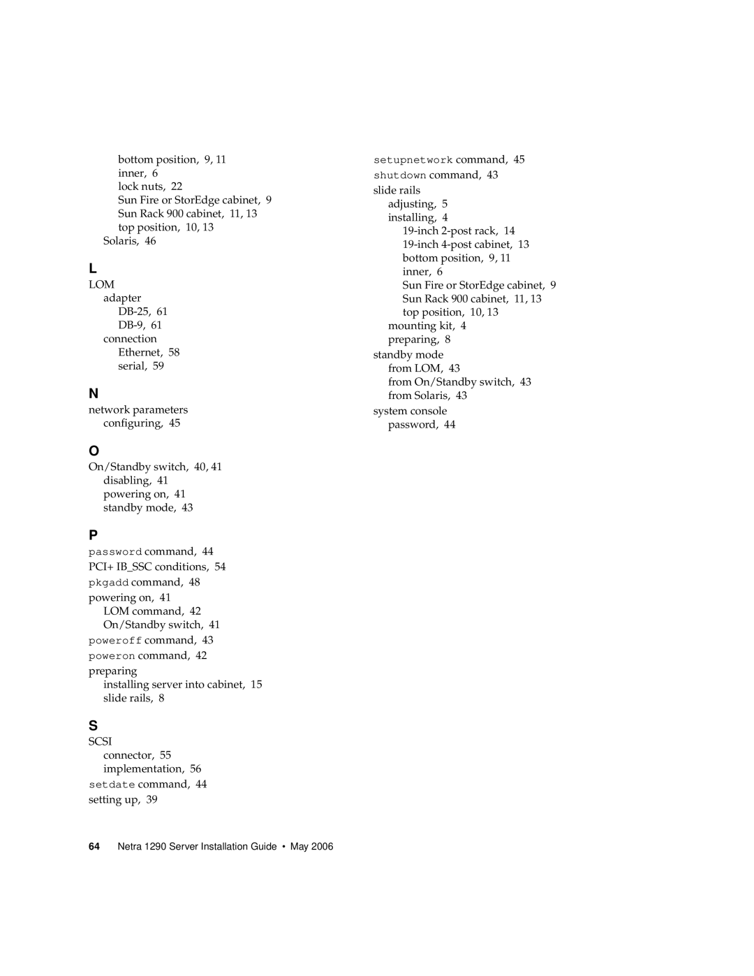 Sun Microsystems 1290 manual Setupnetwork command 