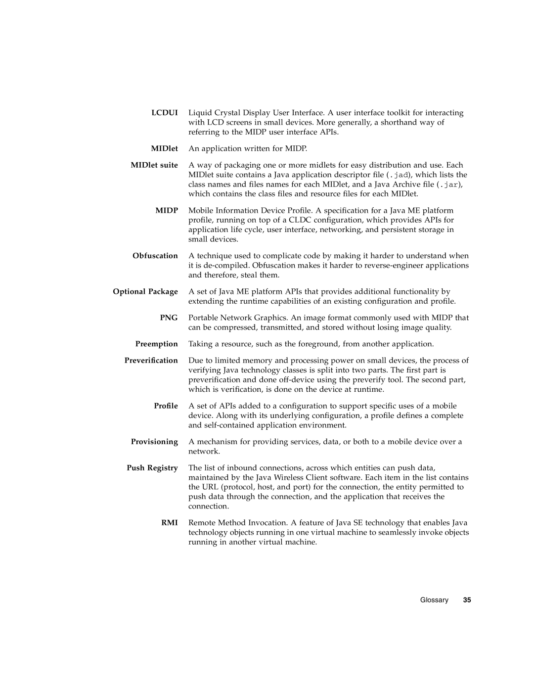 Sun Microsystems 2 manual Glossary 