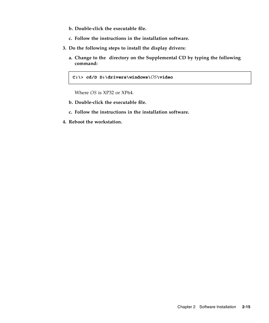 Sun Microsystems 20 manual cd/D D\drivers\windows\OS\video 