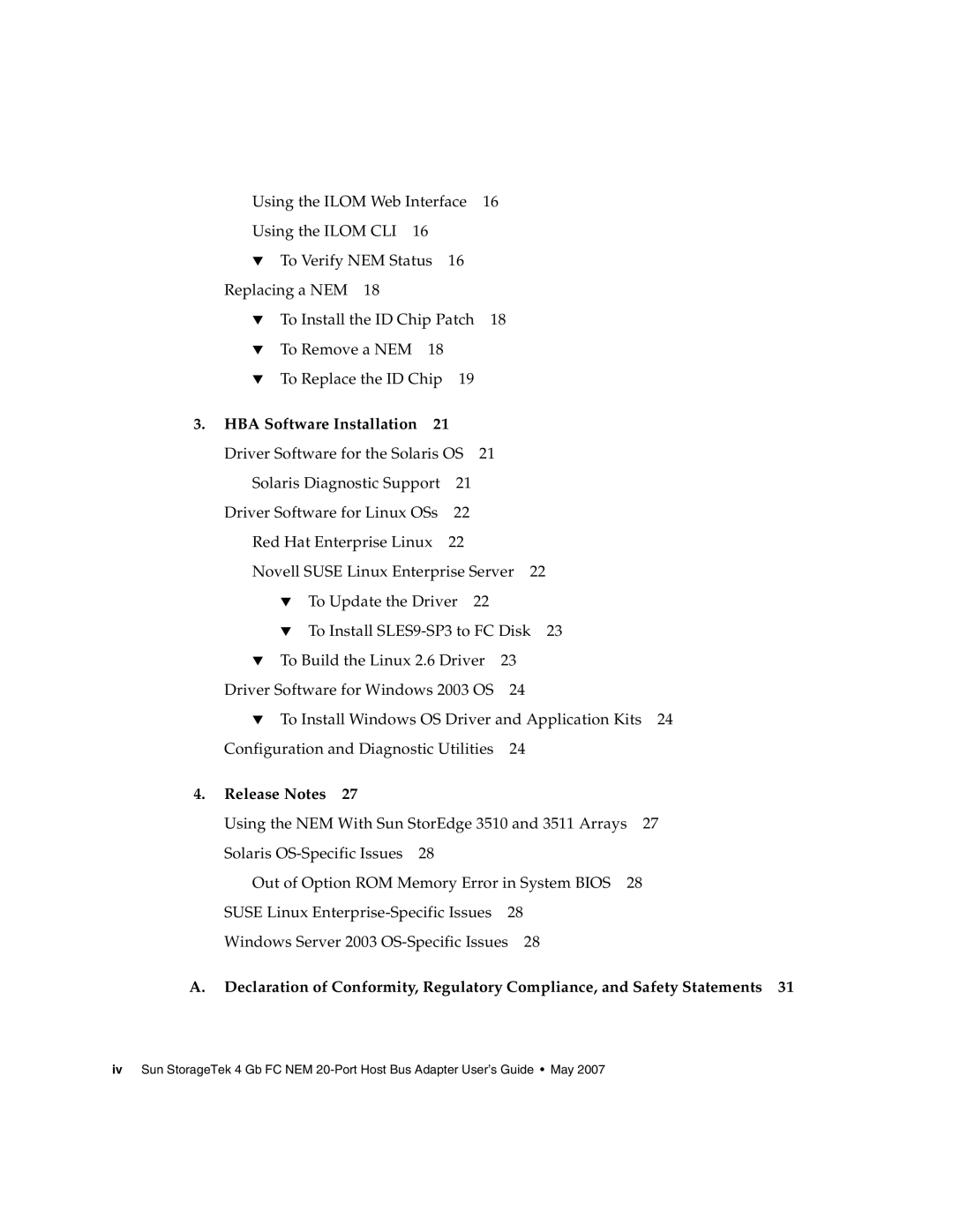 Sun Microsystems 2.0 manual HBA Software Installation 