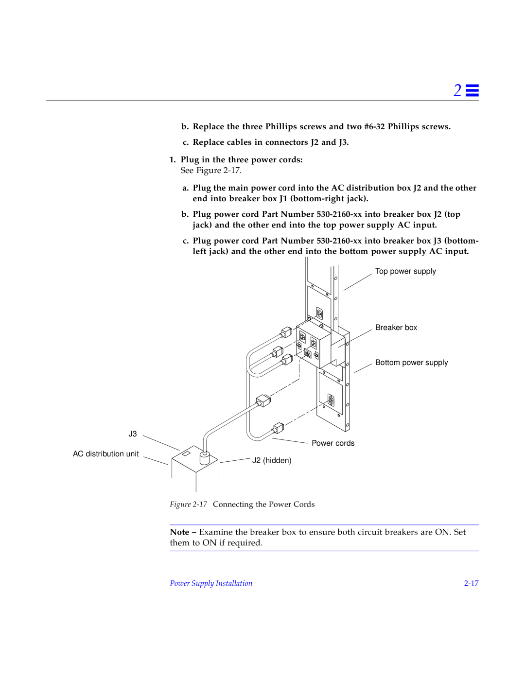 Sun Microsystems 2000E installation manual b. Replace the three Phillips screws and two #6-32 Phillips screws 