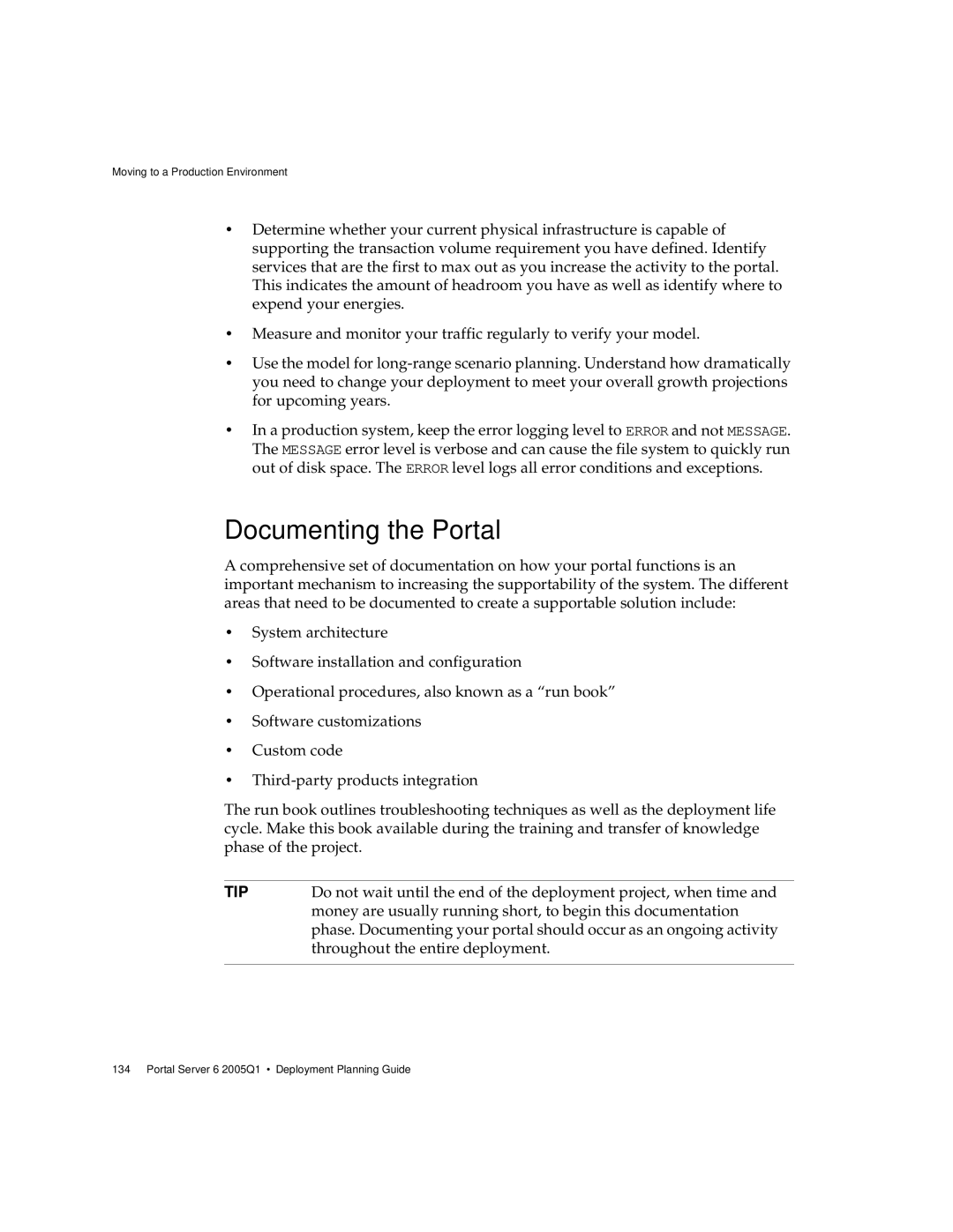 Sun Microsystems 2005Q1 manual Documenting the Portal 