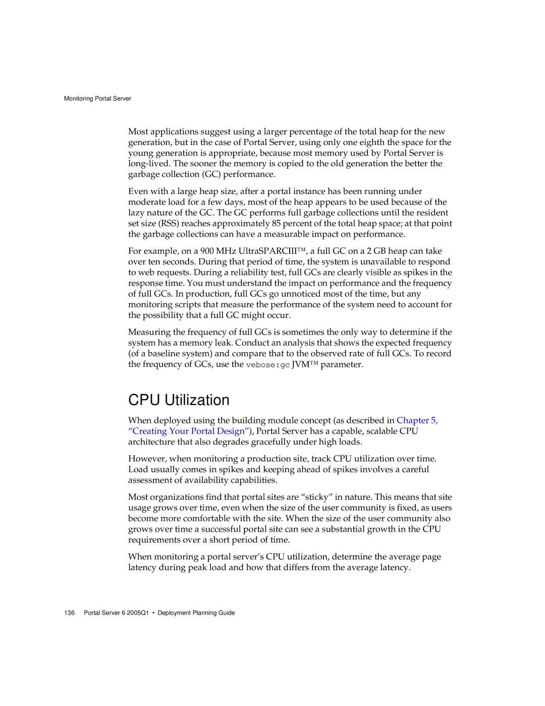 Sun Microsystems 2005Q1 manual CPU Utilization 