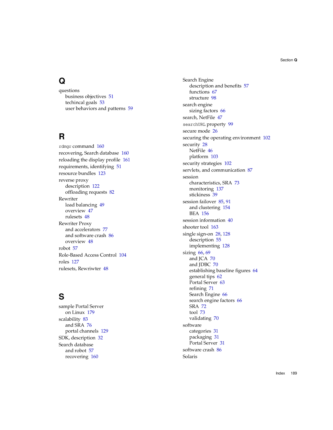 Sun Microsystems 2005Q1 manual Section Q 