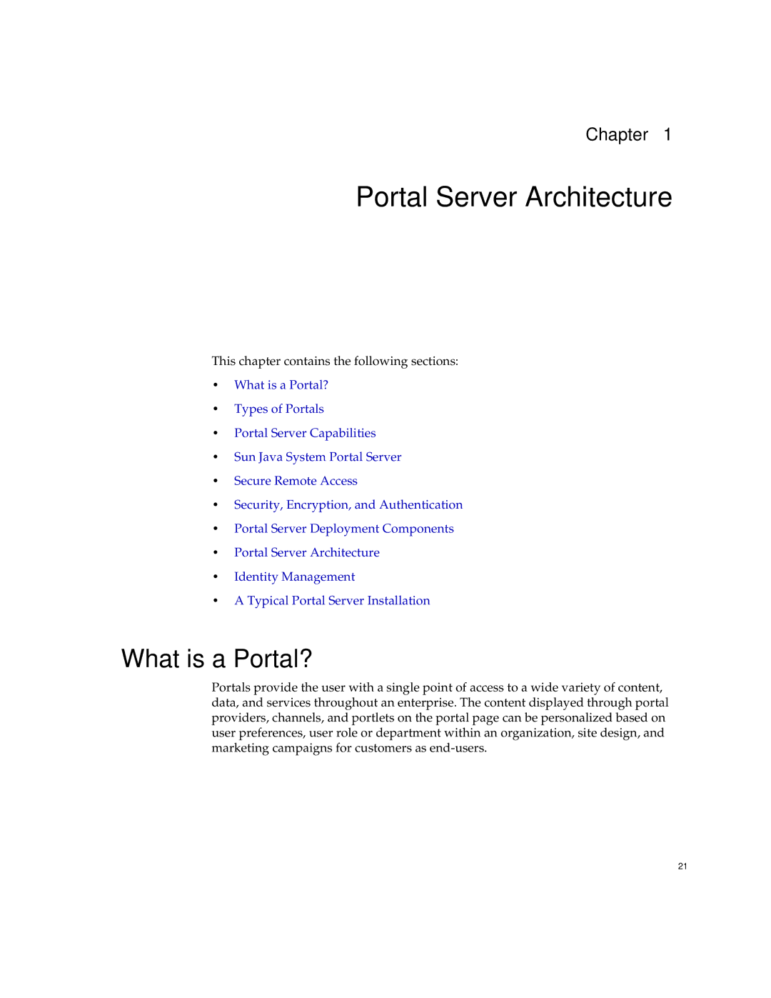 Sun Microsystems 2005Q1 manual Portal Server Architecture, What is a Portal? 