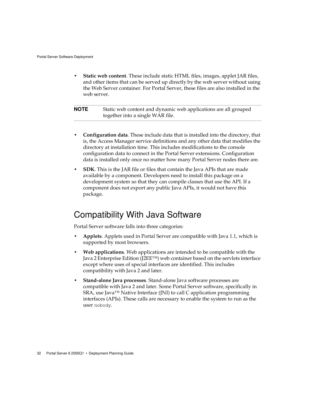 Sun Microsystems 2005Q1 manual Compatibility With Java Software 