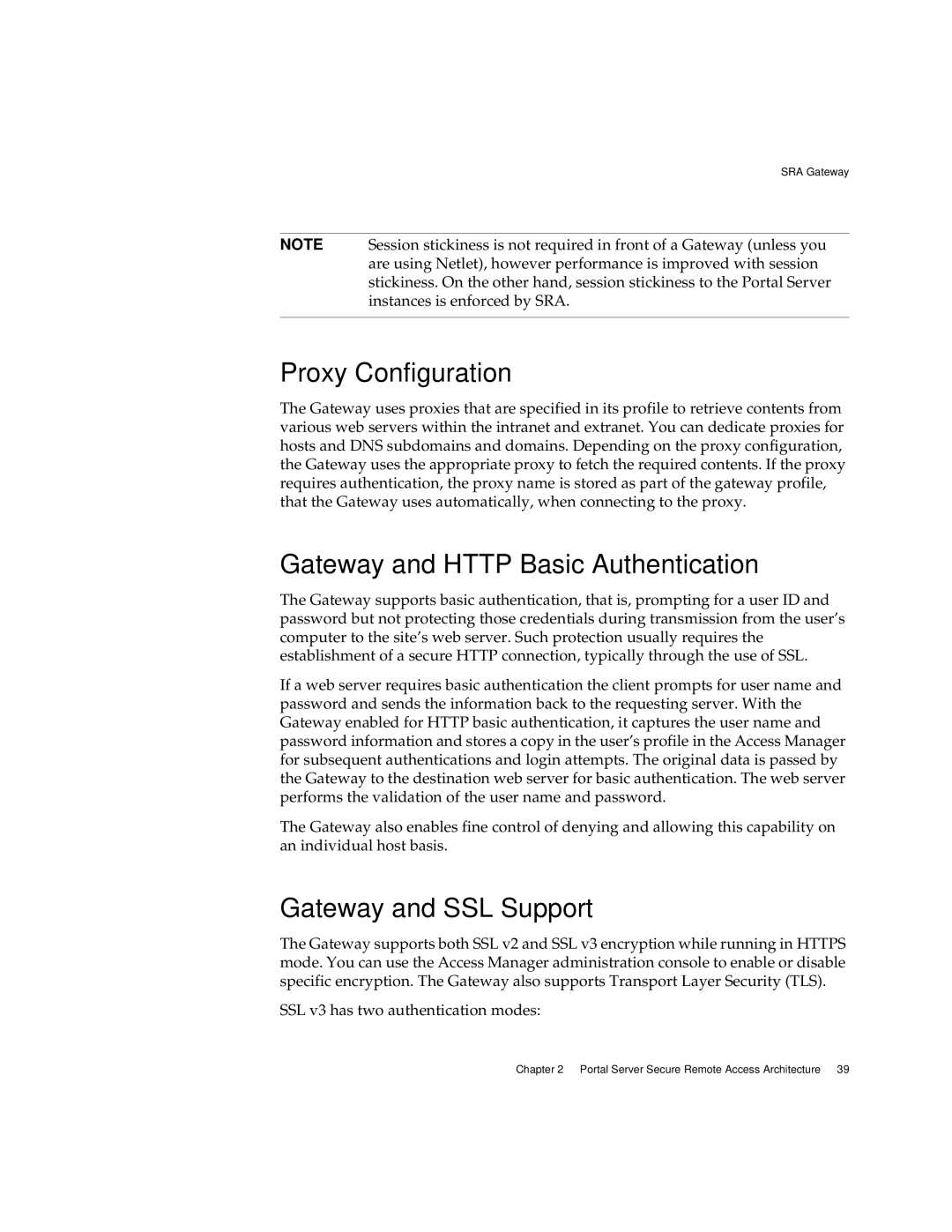 Sun Microsystems 2005Q1 manual Proxy Configuration, Gateway and Http Basic Authentication, Gateway and SSL Support 