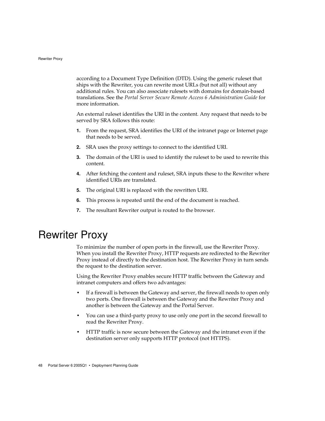 Sun Microsystems 2005Q1 manual Rewriter Proxy 