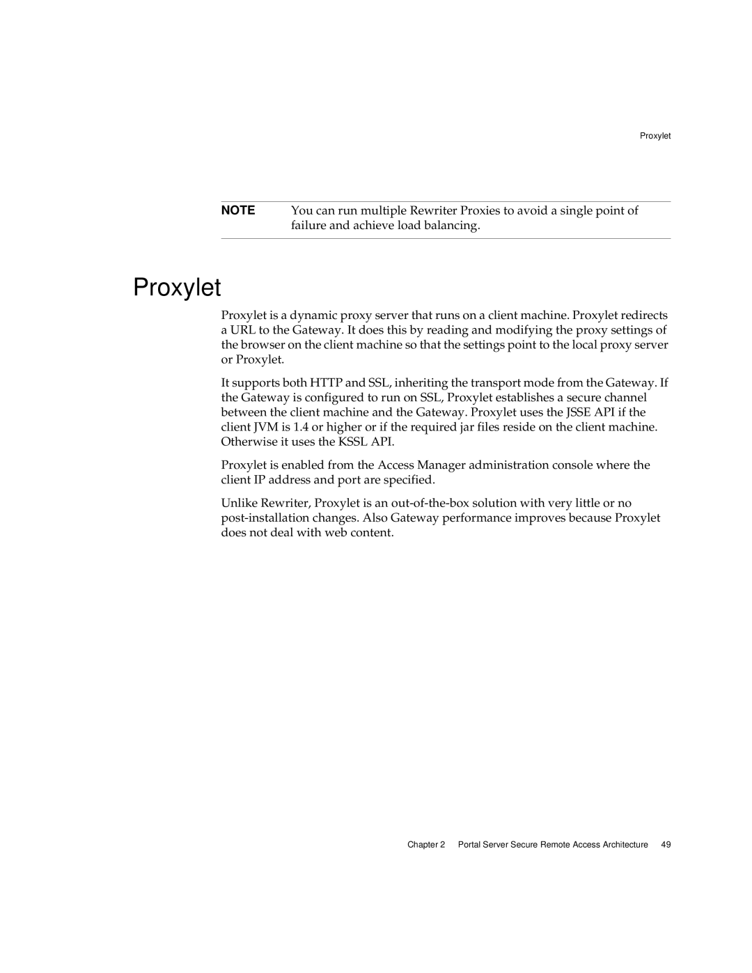 Sun Microsystems 2005Q1 manual Proxylet 