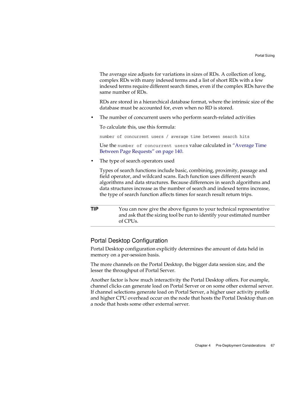 Sun Microsystems 2005Q1 manual Portal Desktop Configuration, Tip 