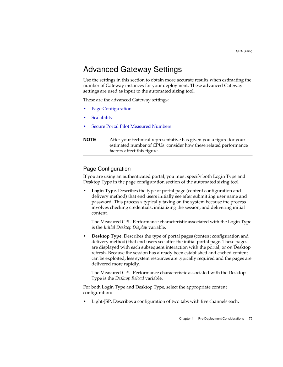 Sun Microsystems 2005Q1 manual Advanced Gateway Settings, Configuration 