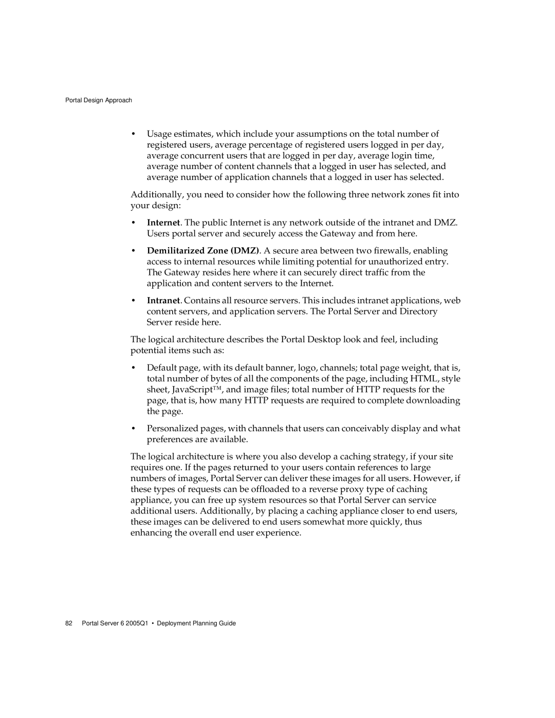 Sun Microsystems 2005Q1 manual Portal Design Approach 