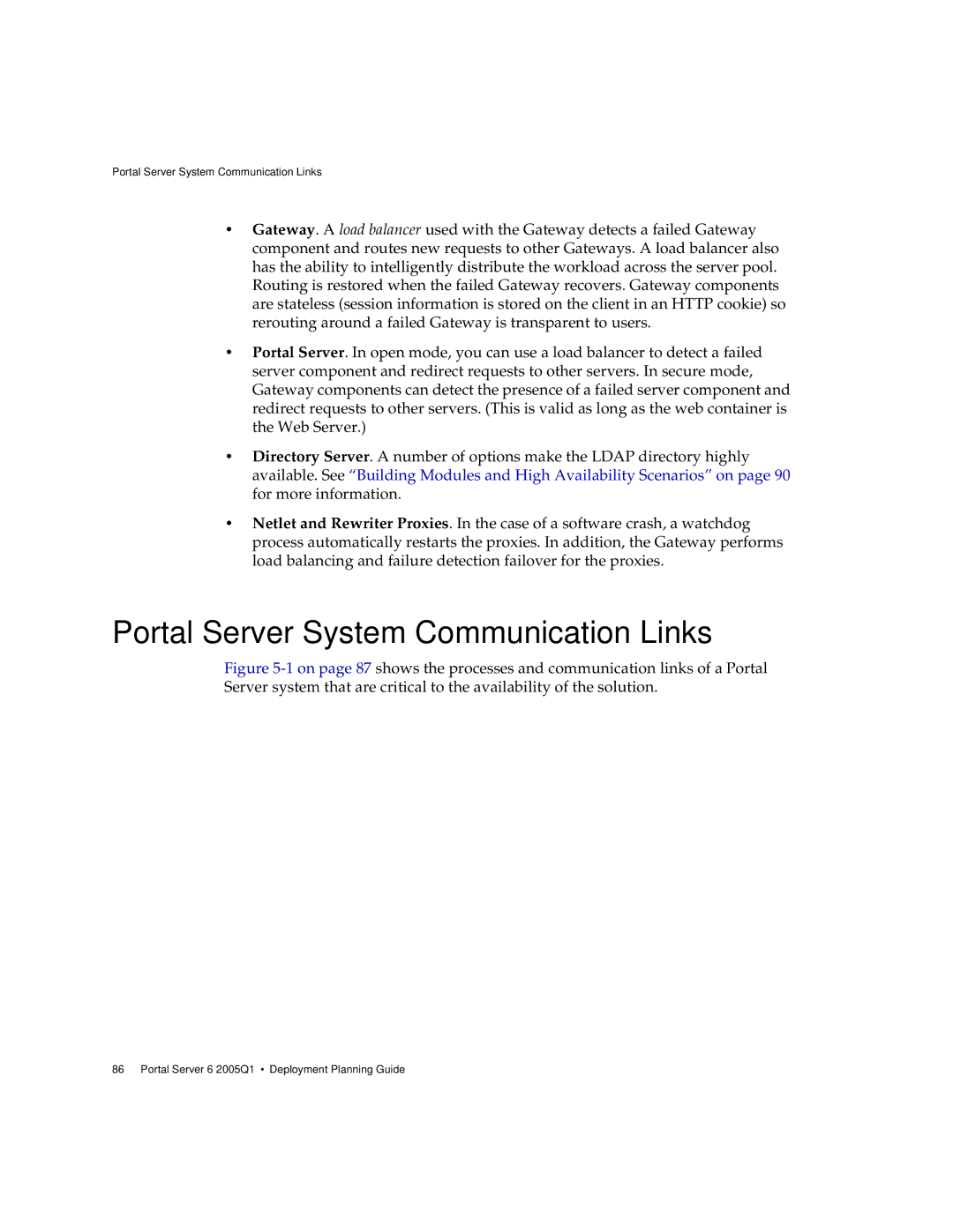 Sun Microsystems 2005Q1 manual Portal Server System Communication Links 