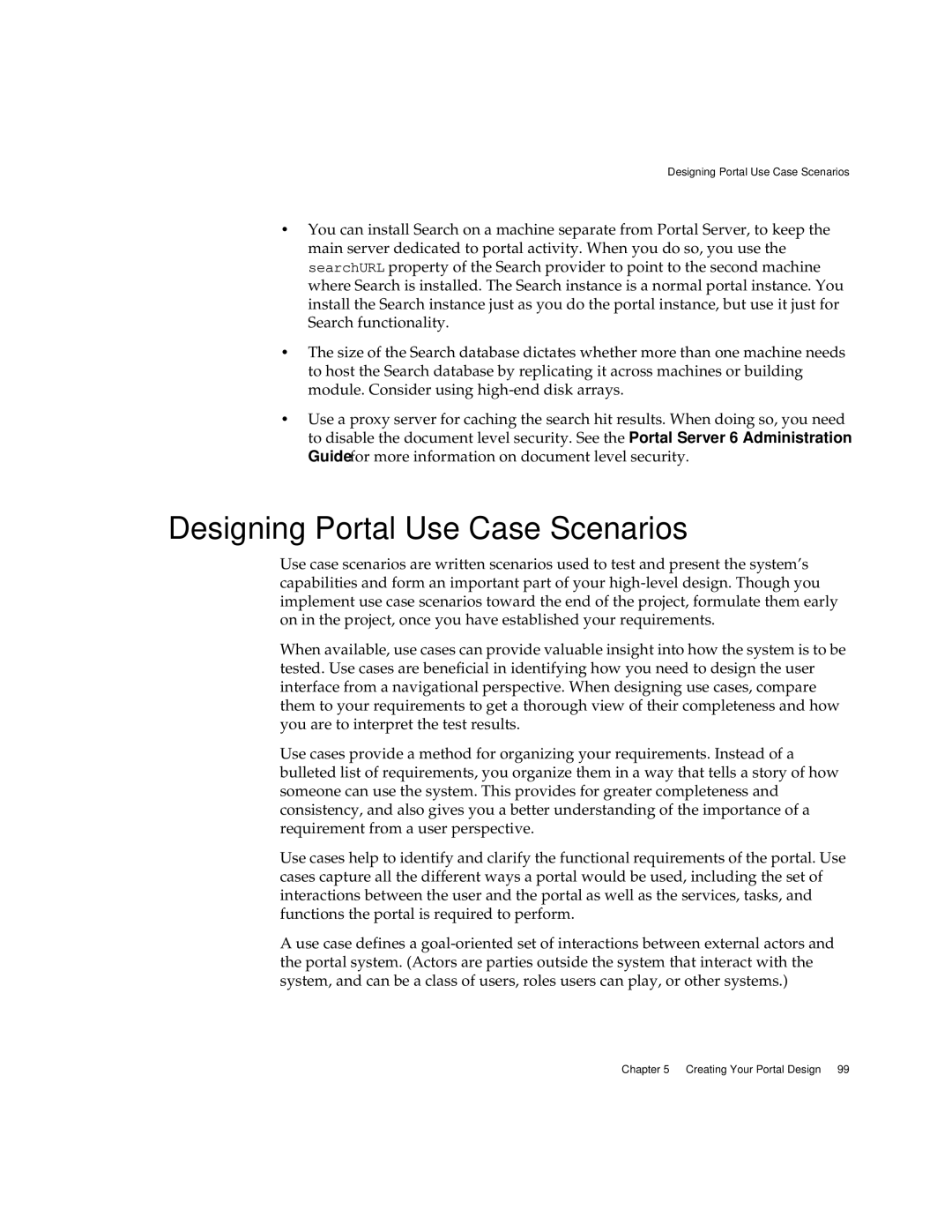 Sun Microsystems 2005Q1 manual Designing Portal Use Case Scenarios 