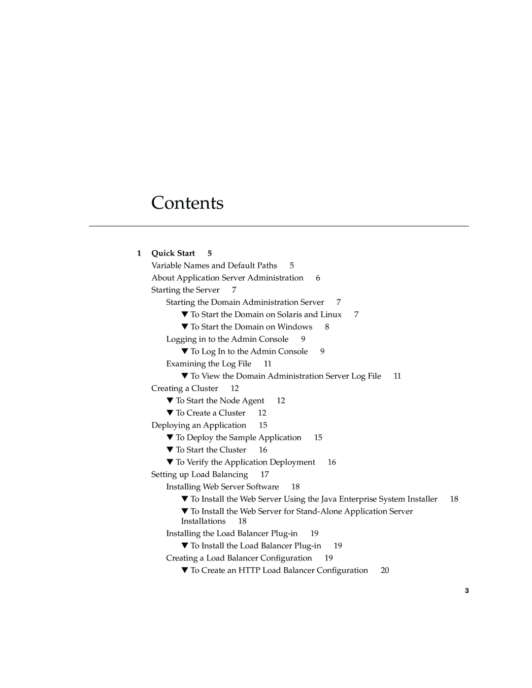 Sun Microsystems 2005Q2 quick start Contents 