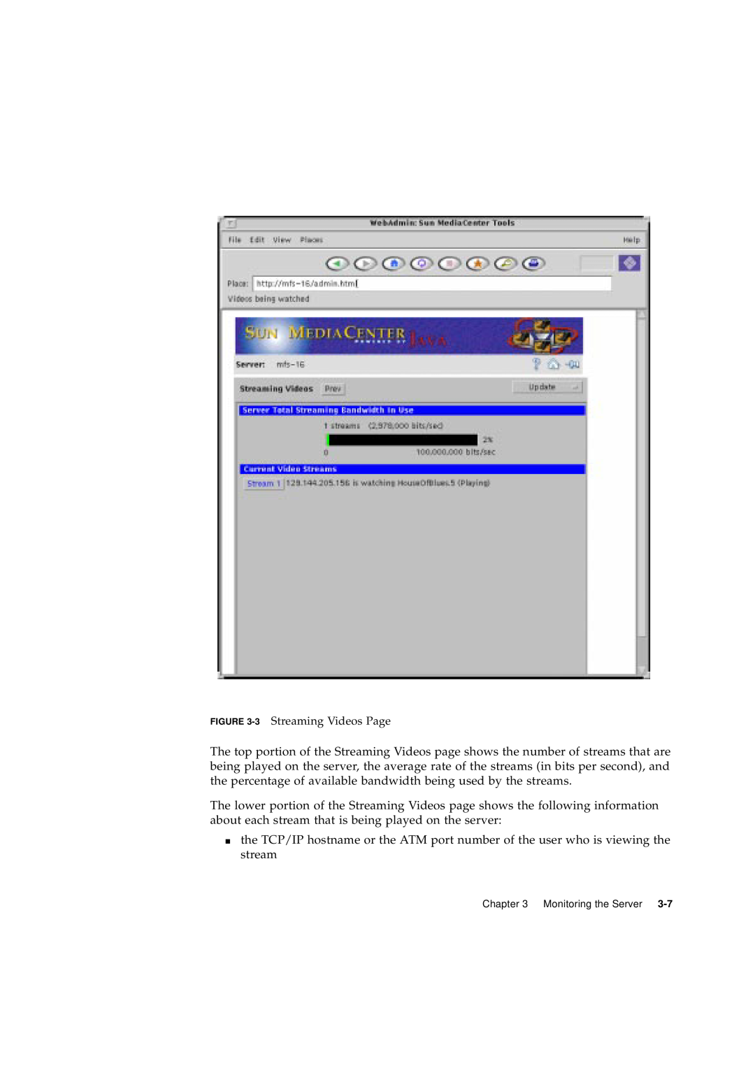 Sun Microsystems 2.1 manual 3 Streaming Videos Page 