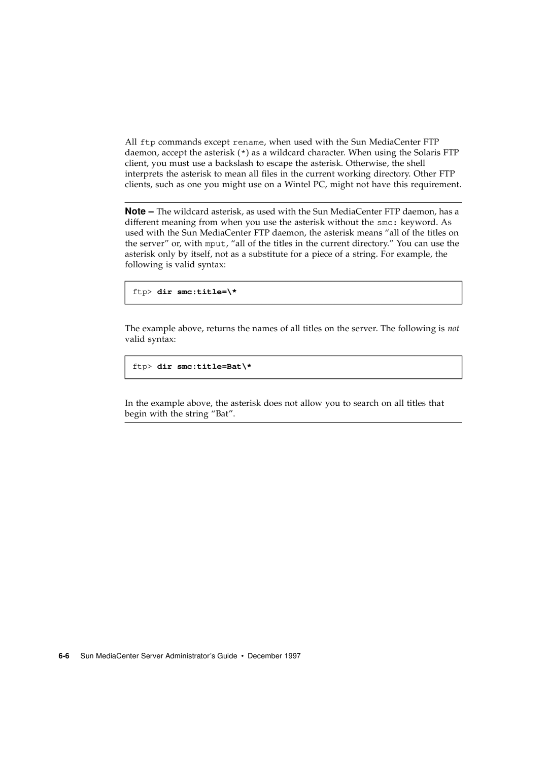 Sun Microsystems 2.1 manual Ftp dir smctitle= 