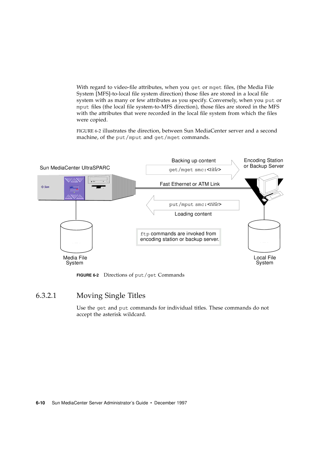 Sun Microsystems 2.1 manual Moving Single Titles 