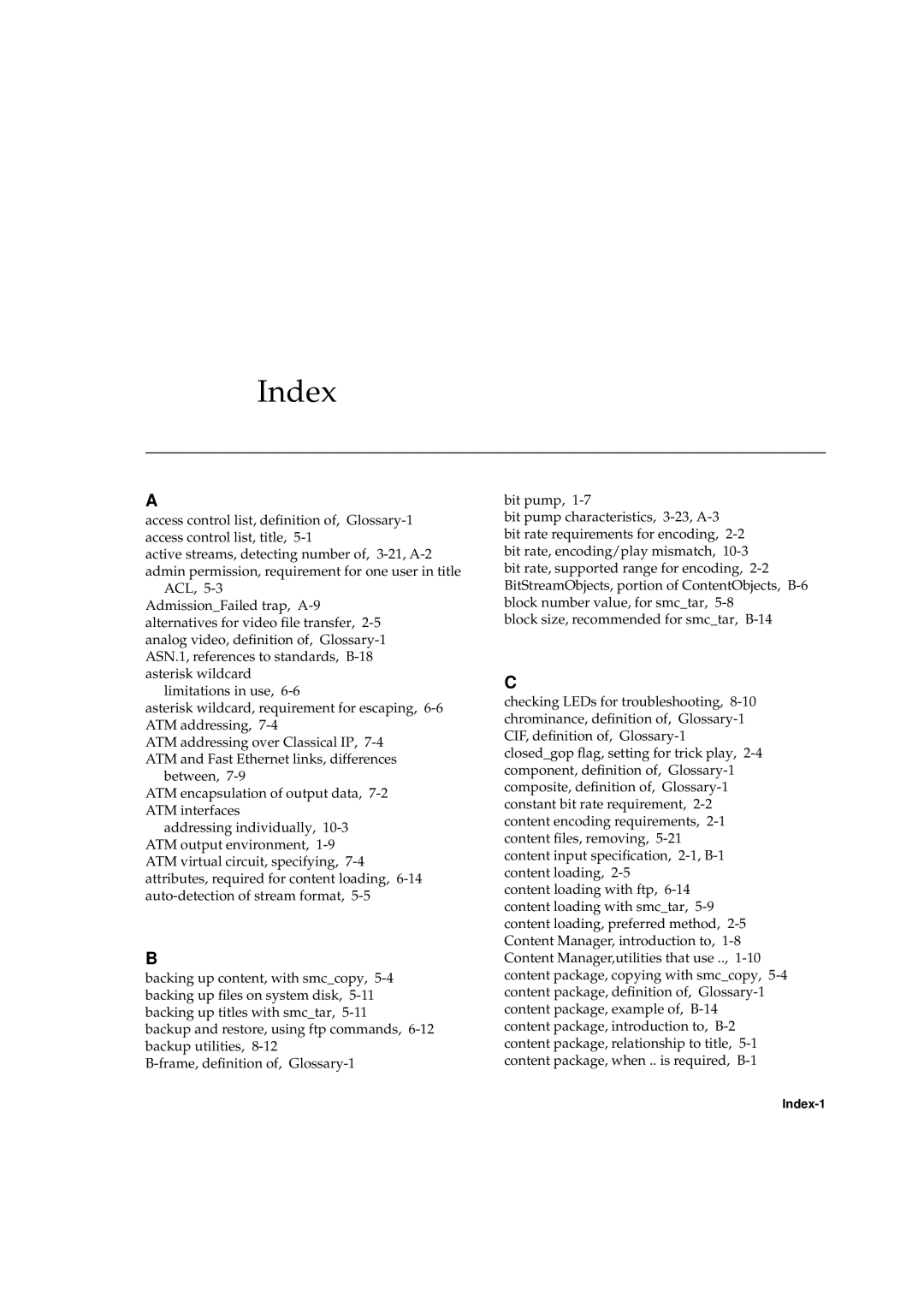 Sun Microsystems 2.1 manual Index 