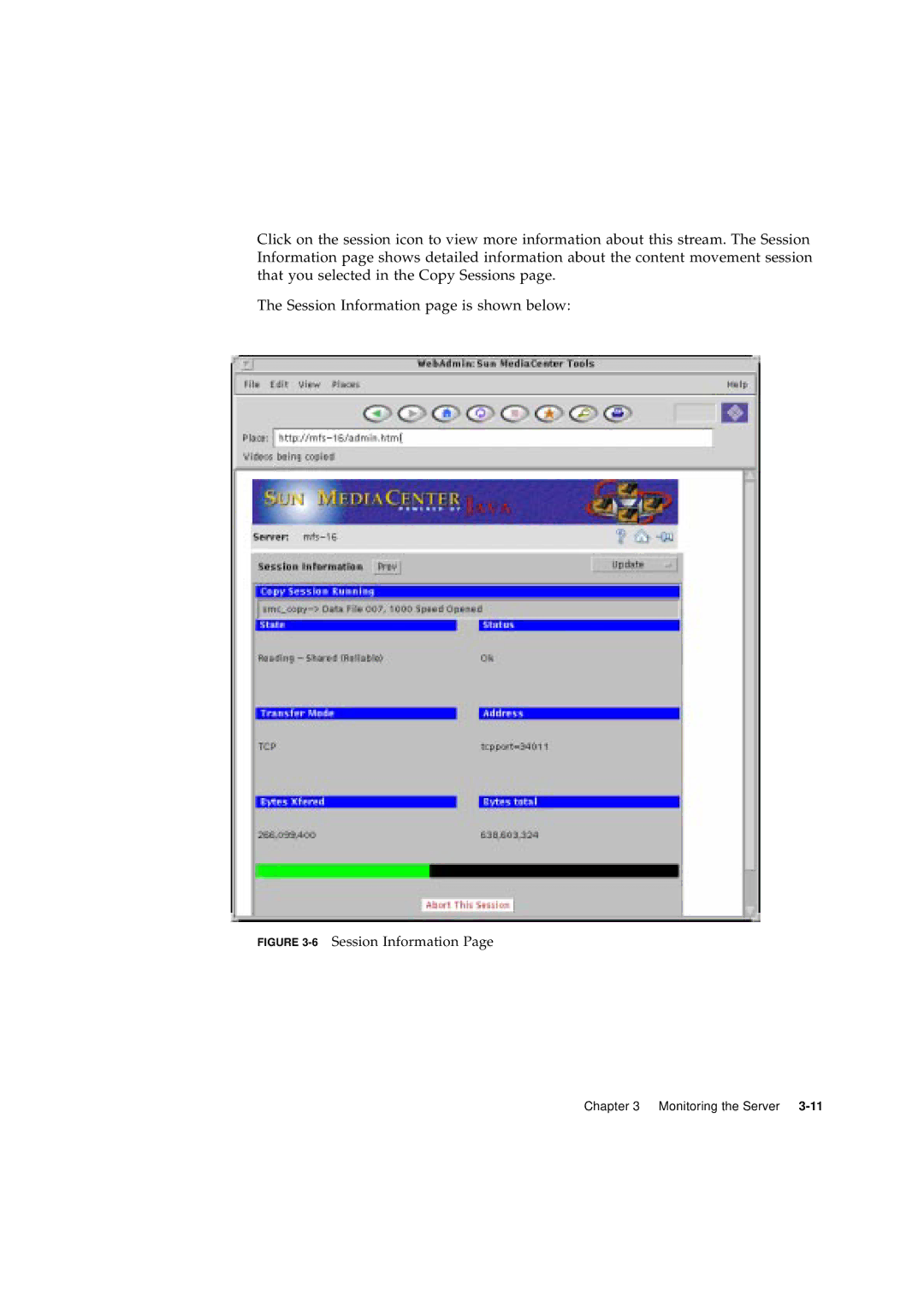 Sun Microsystems 2.1 manual 6Session Information 