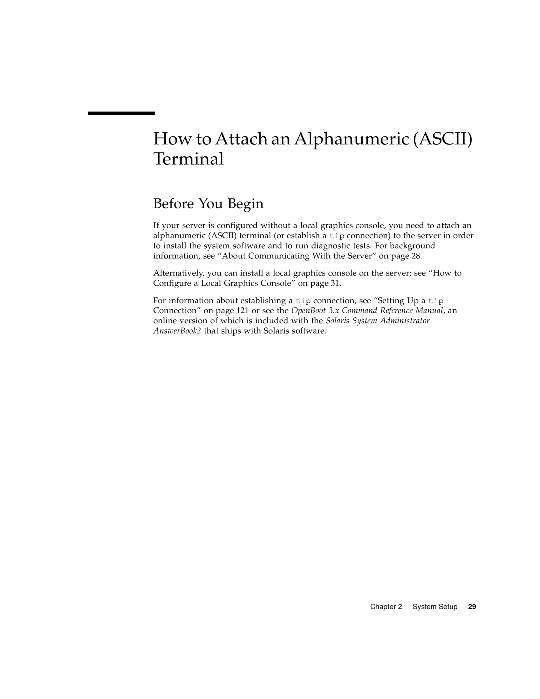 Sun Microsystems 220R manual How to Attach an Alphanumeric ASCII Terminal, Before You Begin 