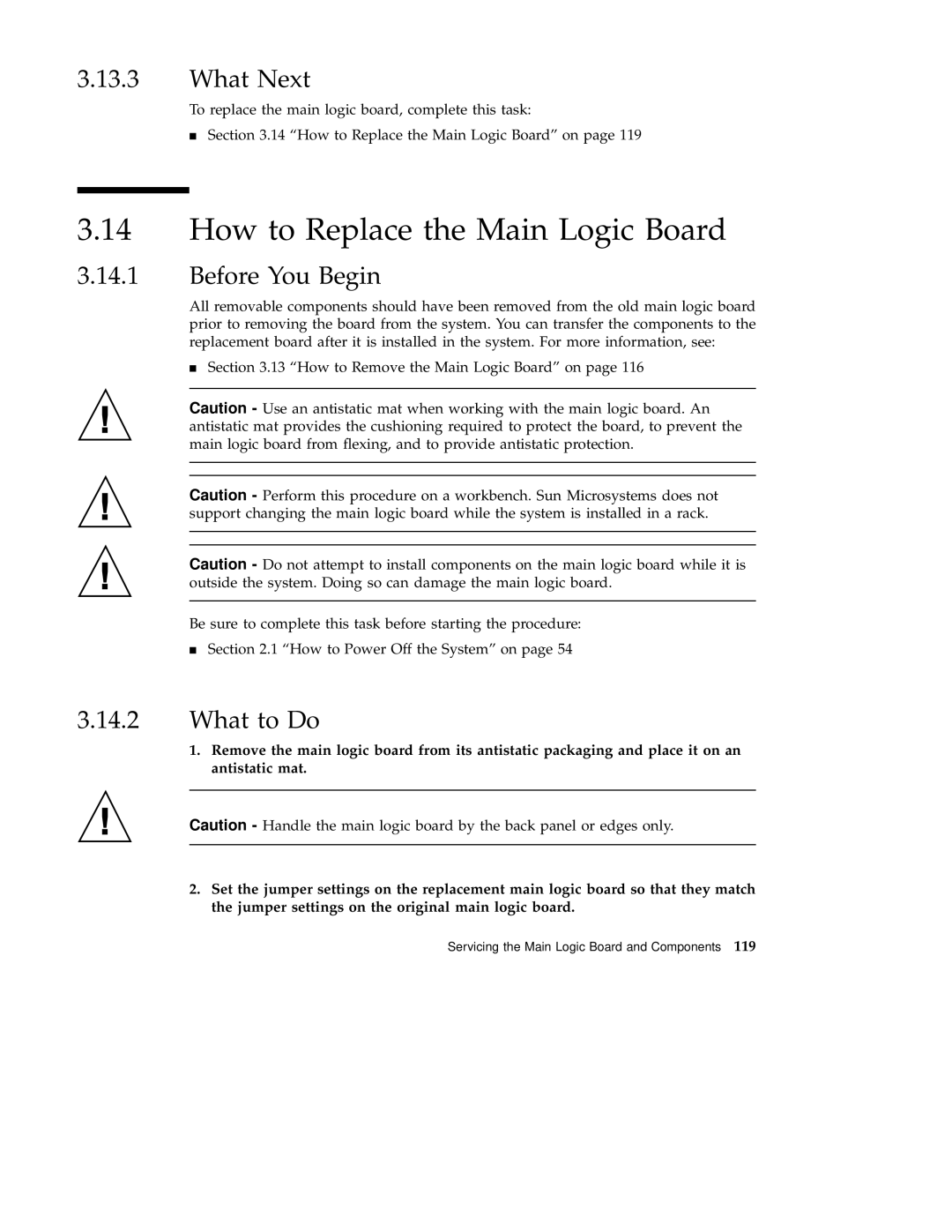 Sun Microsystems 220R service manual How to Replace the Main Logic Board, What Next 