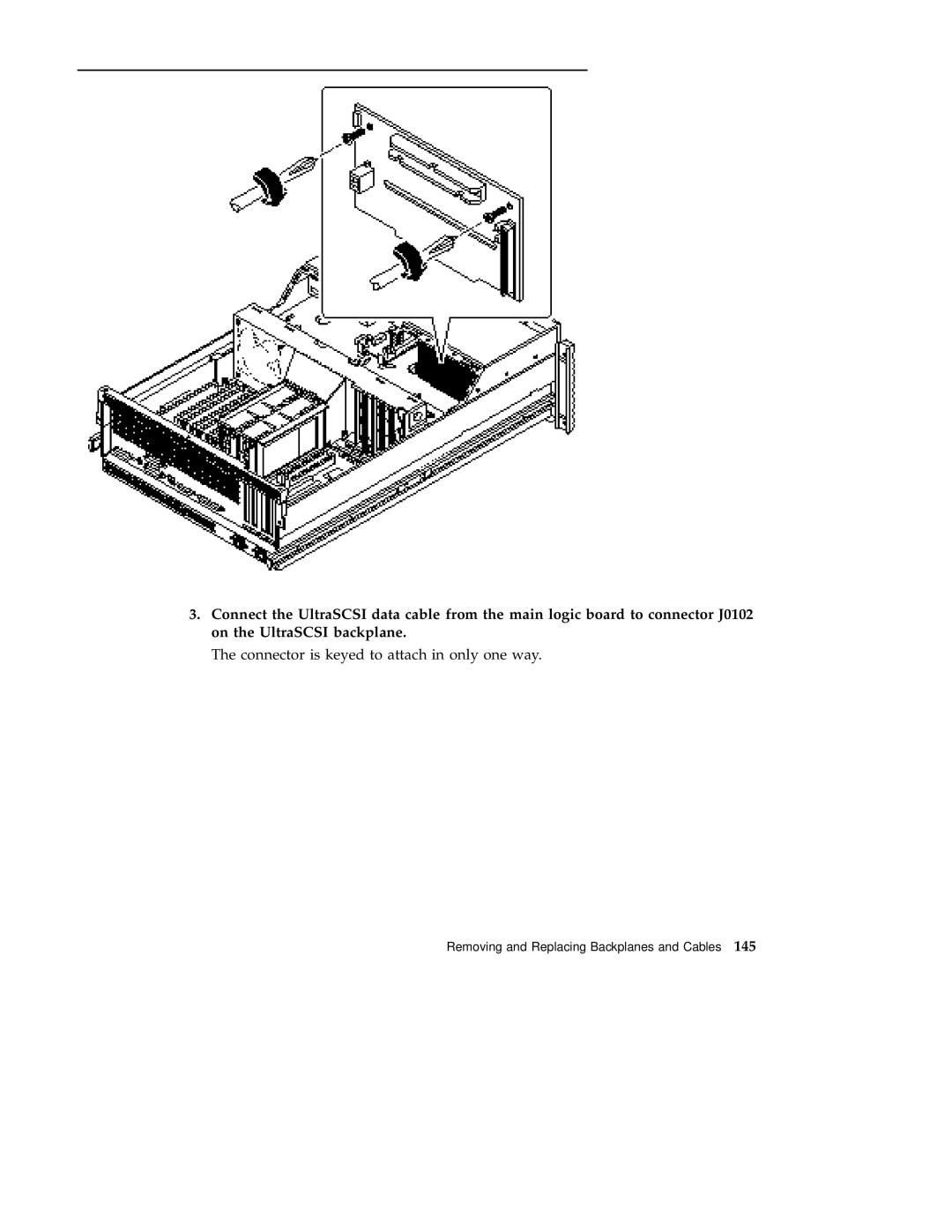 Sun Microsystems 220R service manual Connector is keyed to attach in only one way 