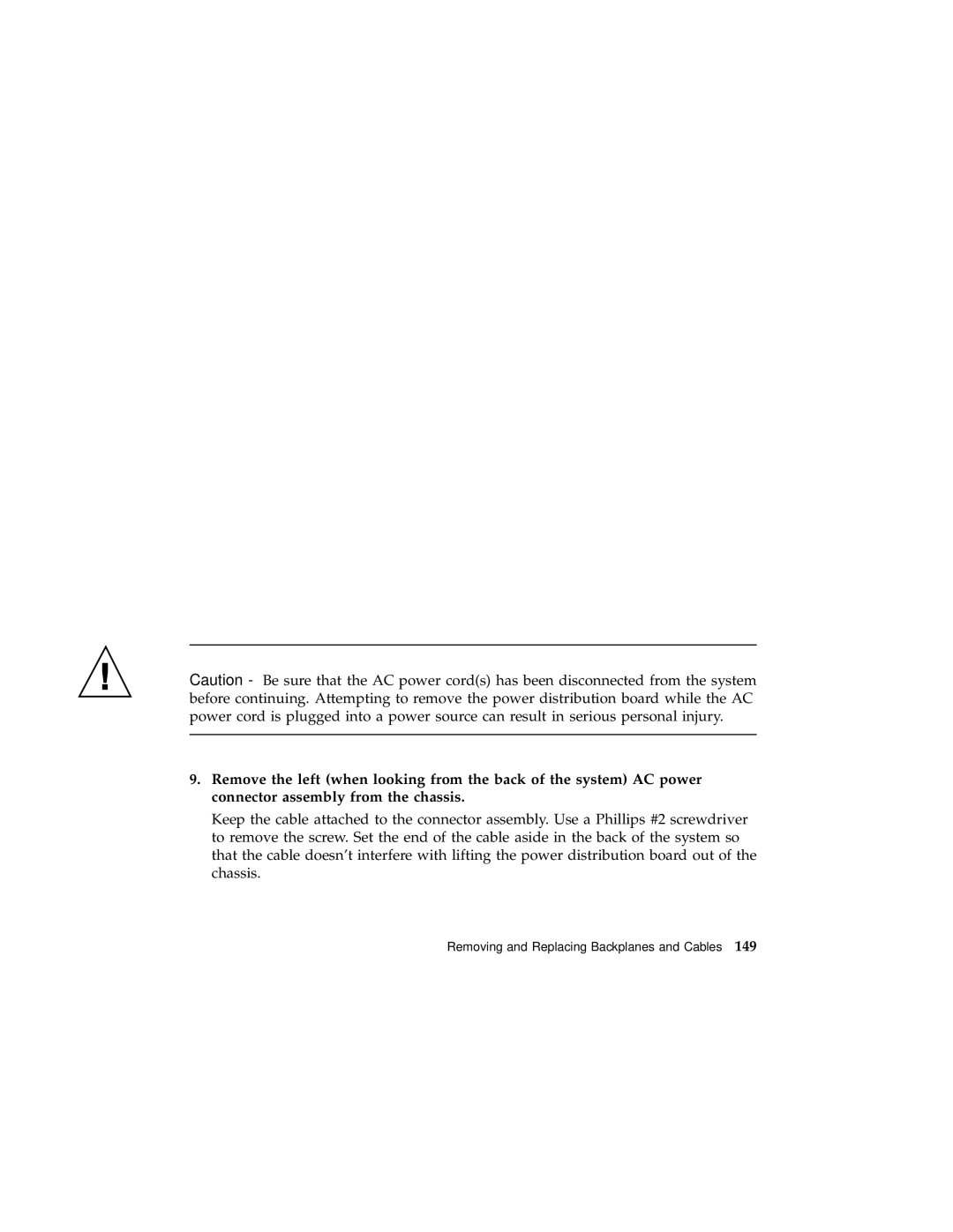 Sun Microsystems 220R service manual Removing and Replacing Backplanes and Cables 