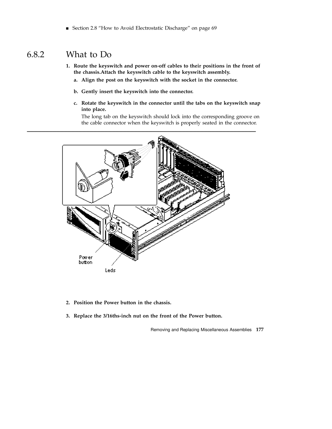 Sun Microsystems 220R service manual 4Section 2.8 How to Avoid Electrostatic Discharge on 