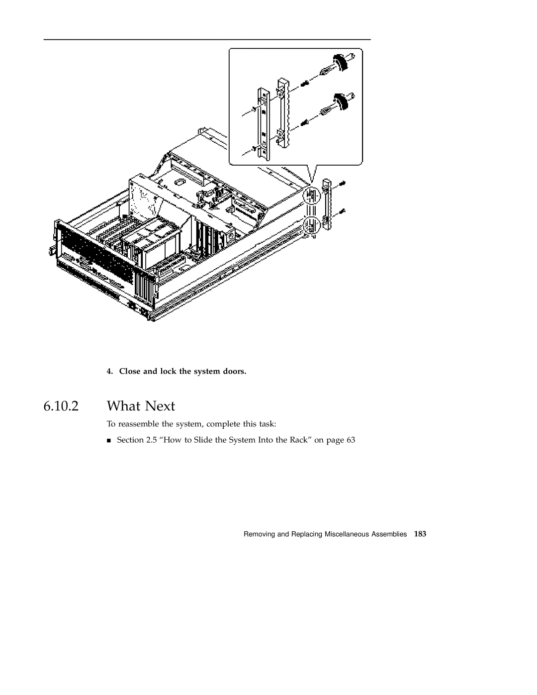 Sun Microsystems 220R service manual Close and lock the system doors 