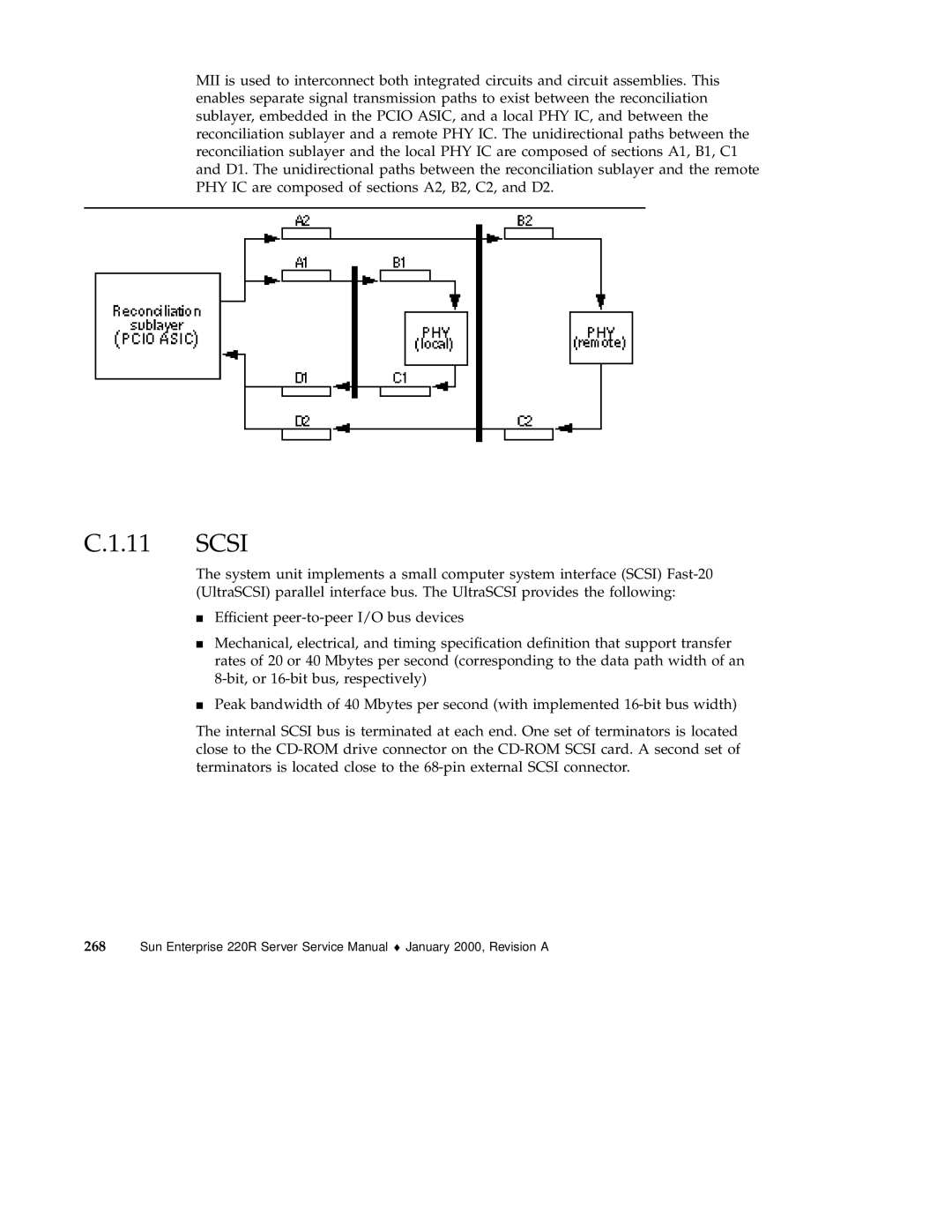 Sun Microsystems 220R service manual Scsi 